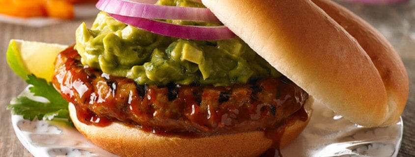 Chipotle Barbecued Turkey Burgers