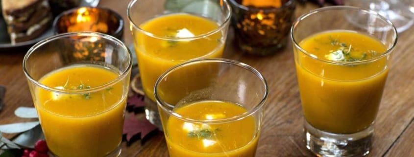 pumpkin soup with feta