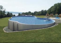 Smart Design Ideas for Semi-Inground Pools in Small or Sloped Backyards