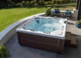 Where should you put your hot tub